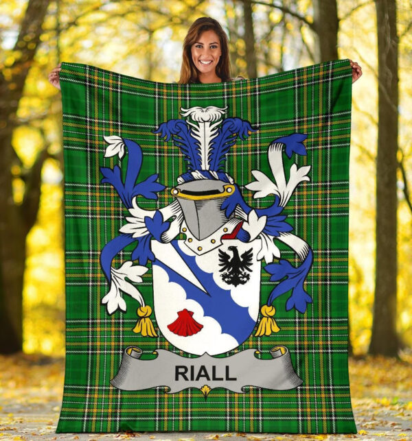 Ireland Premium Blanket - Riall or Ryle Ireland Blanket Irish National Tartan - Image 5