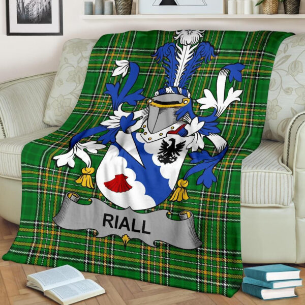 Ireland Premium Blanket - Riall or Ryle Ireland Blanket Irish National Tartan - Image 2