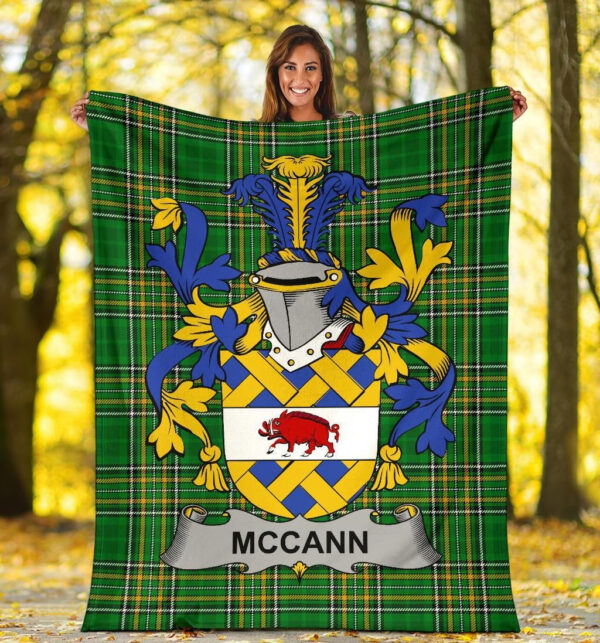 Ireland Premium Blanket - McCann Ireland Blanket Irish National Tartan - Image 5