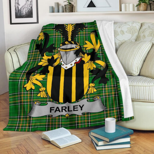 Ireland Premium Blanket - Farley or O'Farley Ireland Blanket Irish National Tartan