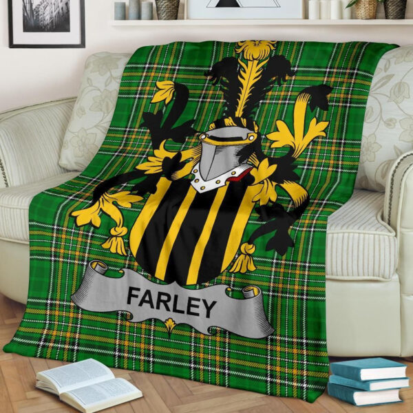 Ireland Premium Blanket - Farley or O'Farley Ireland Blanket Irish National Tartan - Image 2