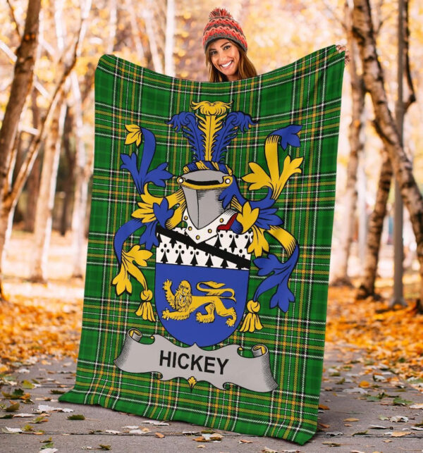 Ireland Premium Blanket - Hickey or O'Hickey Ireland Blanket Irish National Tartan - Image 4