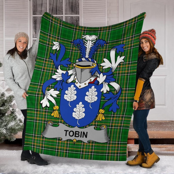 Ireland Premium Blanket - Tobin Ireland Blanket Irish National Tartan - Image 5