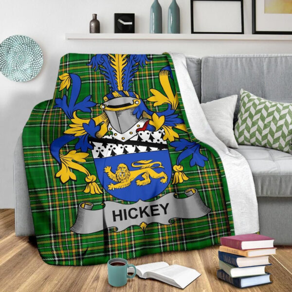 Ireland Premium Blanket - Hickey or O'Hickey Ireland Blanket Irish National Tartan - Image 3