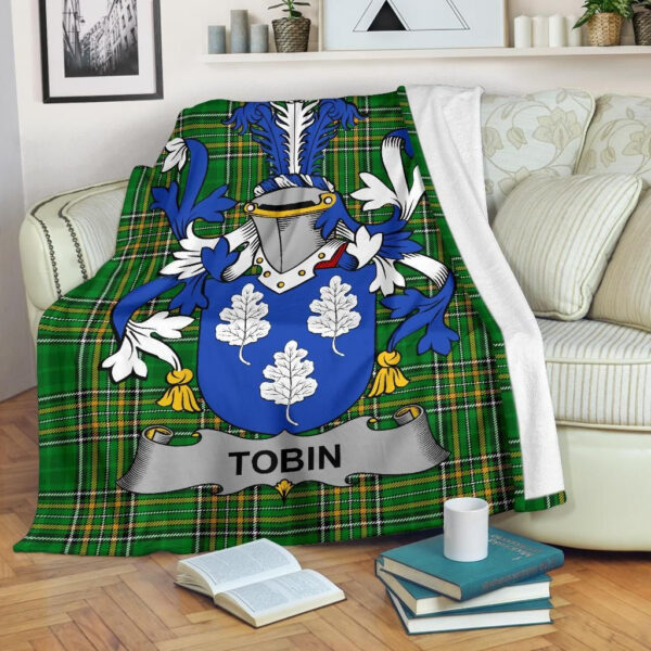 Ireland Premium Blanket - Tobin Ireland Blanket Irish National Tartan