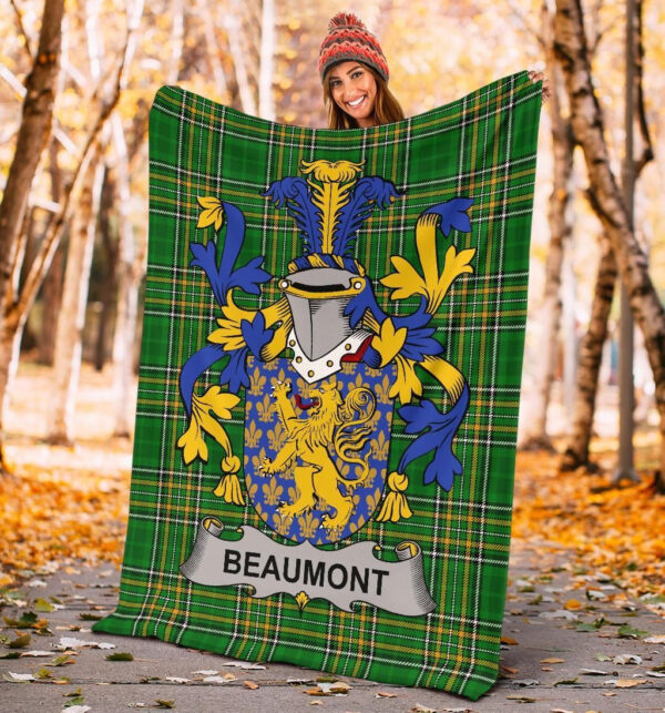 Ireland Premium Blanket - Beaumont Ireland Blanket Irish National Tartan - Image 4