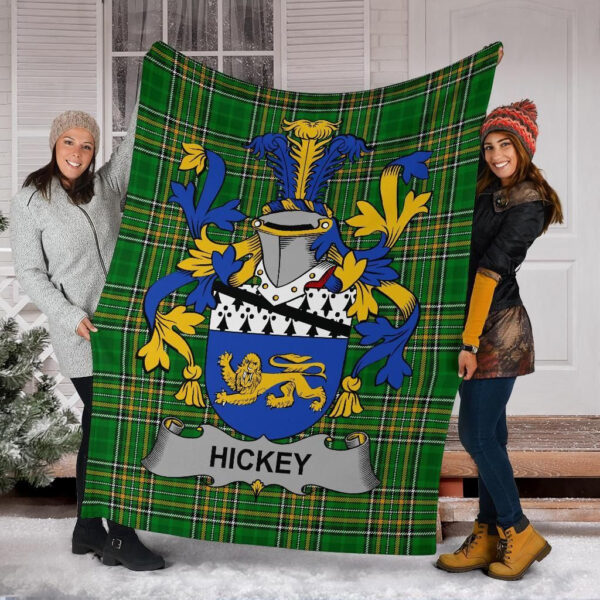 Ireland Premium Blanket - Hickey or O'Hickey Ireland Blanket Irish National Tartan - Image 6