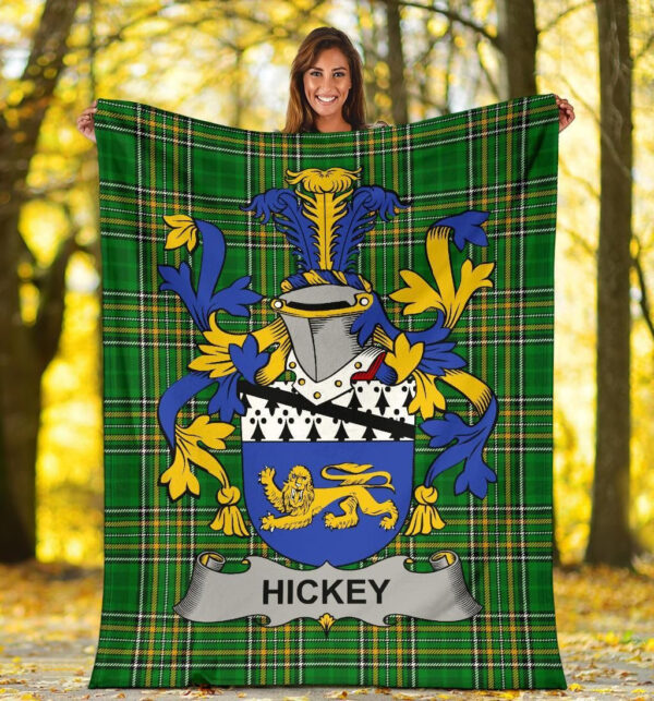 Ireland Premium Blanket - Hickey or O'Hickey Ireland Blanket Irish National Tartan - Image 5