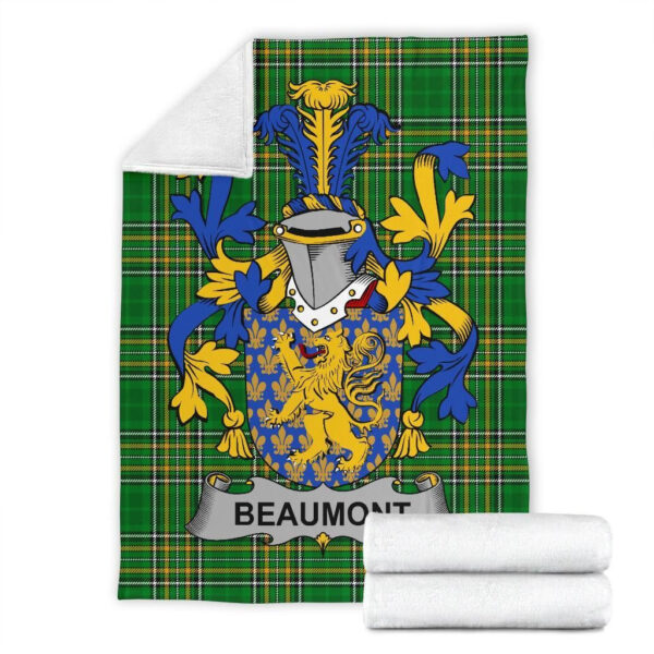 Ireland Premium Blanket - Beaumont Ireland Blanket Irish National Tartan - Image 6