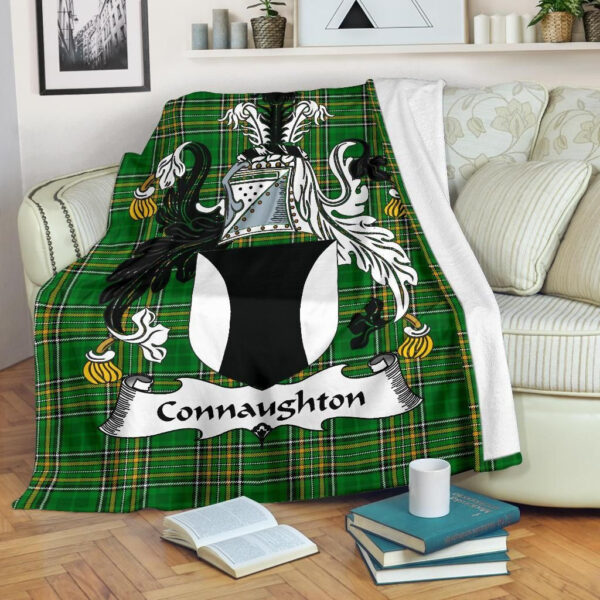 Ireland Premium Blanket - Connaughton Ireland Blanket Irish National Tartan