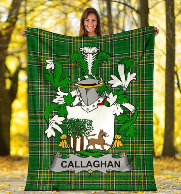 Ireland Premium Blanket - Callaghan or O'Callaghan Ireland Blanket Irish National Tartan - Image 5