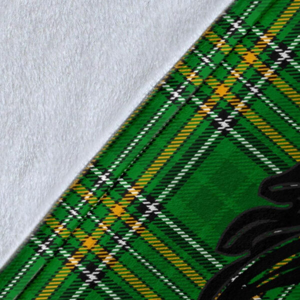 Ireland Premium Blanket - Connaughton Ireland Blanket Irish National Tartan - Image 8