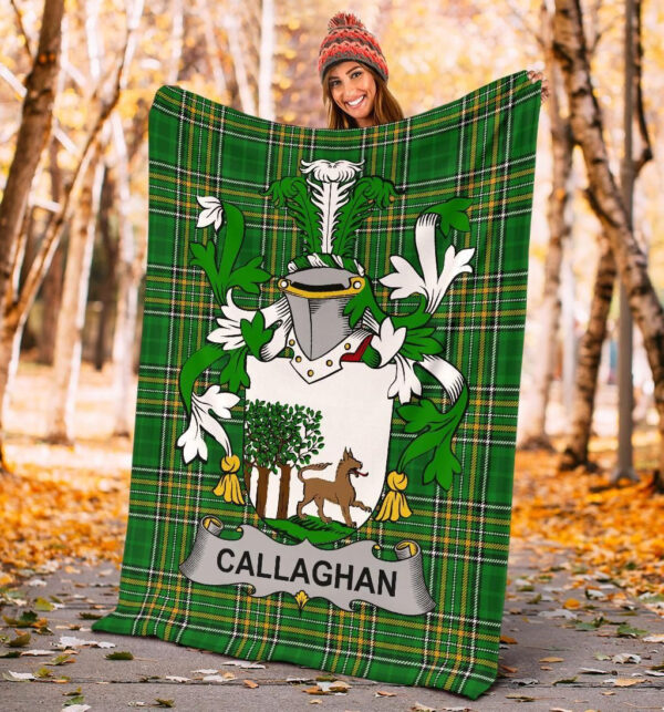 Ireland Premium Blanket - Callaghan or O'Callaghan Ireland Blanket Irish National Tartan - Image 4