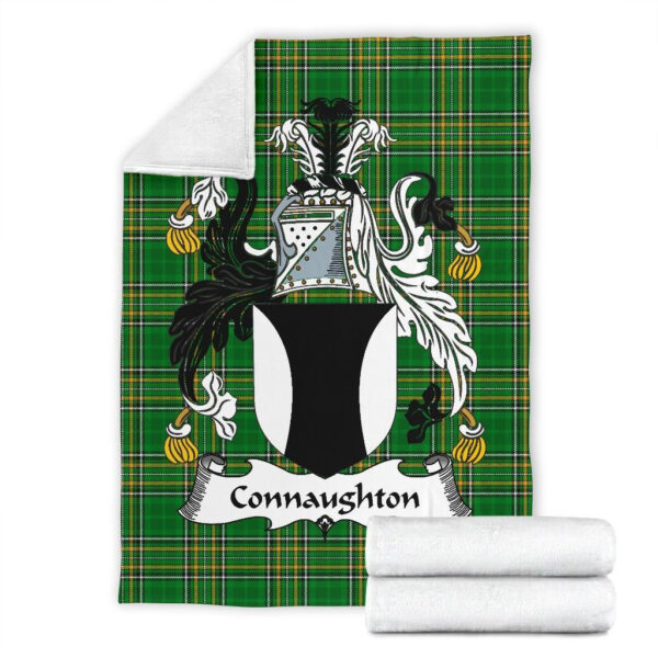 Ireland Premium Blanket - Connaughton Ireland Blanket Irish National Tartan - Image 7