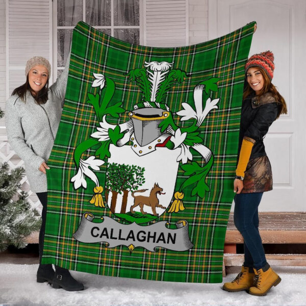 Ireland Premium Blanket - Callaghan or O'Callaghan Ireland Blanket Irish National Tartan - Image 6