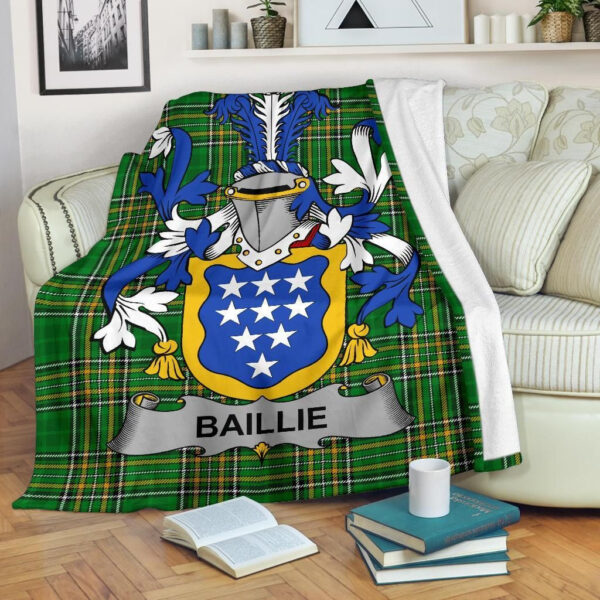 Ireland Premium Blanket - Baillie Ireland Blanket Irish National Tartan