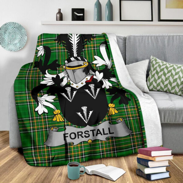 Ireland Premium Blanket - Forstall Ireland Blanket Irish National Tartan - Image 3