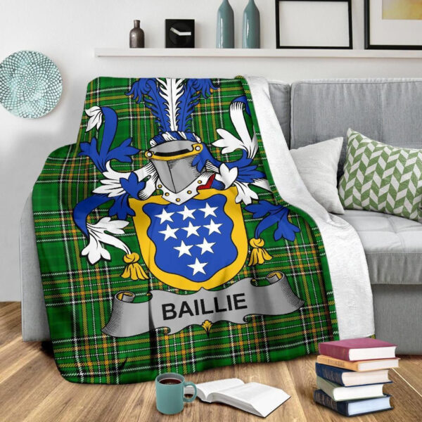 Ireland Premium Blanket - Baillie Ireland Blanket Irish National Tartan - Image 3