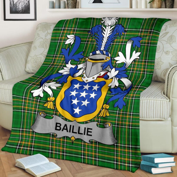 Ireland Premium Blanket - Baillie Ireland Blanket Irish National Tartan - Image 2