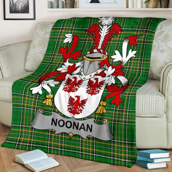 Ireland Premium Blanket - Noonan or O'Noonan Ireland Blanket Irish National Tartan - Image 2