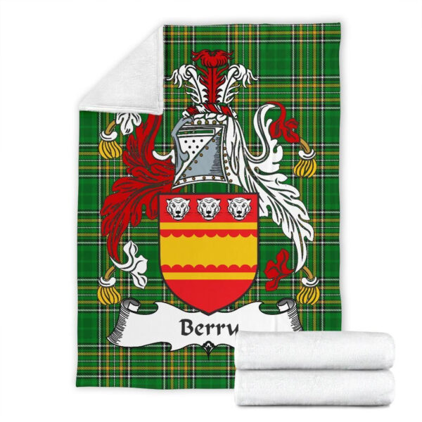 Ireland Premium Blanket - Berry Ireland Blanket Irish National Tartan - Image 7