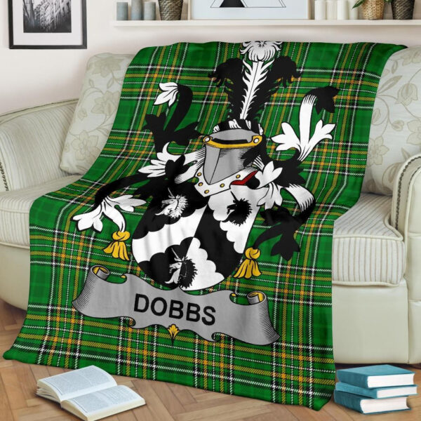 Ireland Premium Blanket - Dobbs Ireland Blanket Irish National Tartan - Image 2