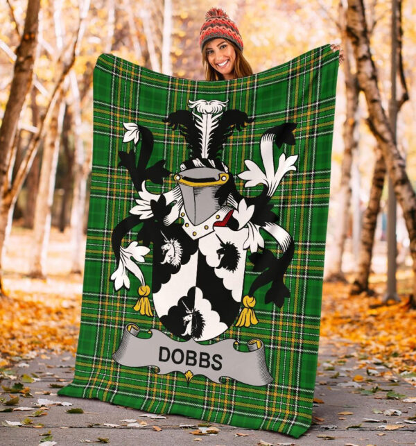 Ireland Premium Blanket - Dobbs Ireland Blanket Irish National Tartan - Image 4