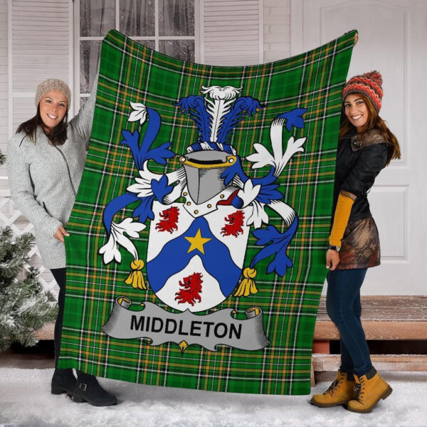 Ireland Premium Blanket - Middleton Ireland Blanket Irish National Tartan - Image 6