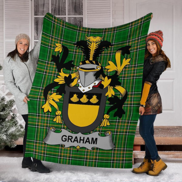 Ireland Premium Blanket - Graham or Grahan Ireland Blanket Irish National Tartan - Image 6