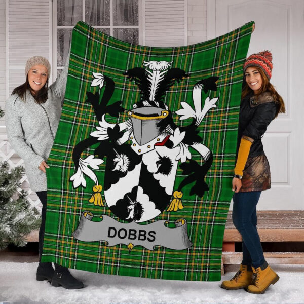 Ireland Premium Blanket - Dobbs Ireland Blanket Irish National Tartan - Image 6