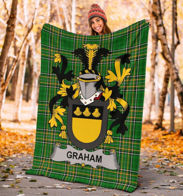 Ireland Premium Blanket - Graham or Grahan Ireland Blanket Irish National Tartan - Image 4