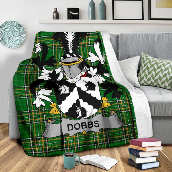 Ireland Premium Blanket - Dobbs Ireland Blanket Irish National Tartan - Image 3