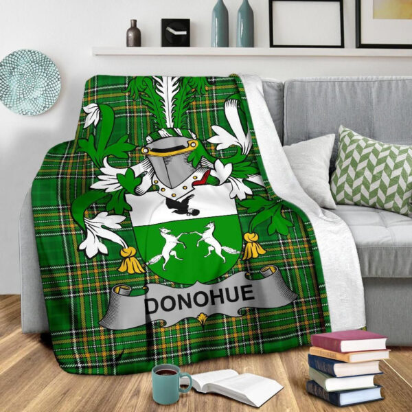 Ireland Premium Blanket - Donohue or O'Donohue Ireland Blanket Irish National Tartan - Image 3