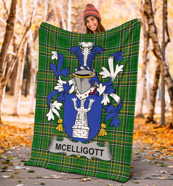 Ireland Premium Blanket - McElligott Ireland Blanket Irish National Tartan - Image 4