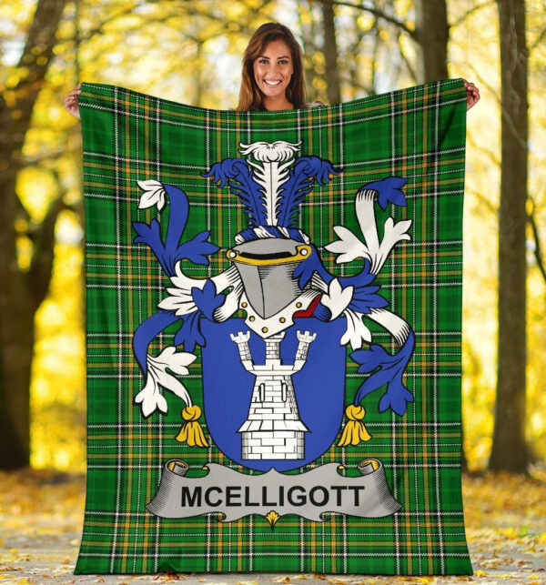 Ireland Premium Blanket - McElligott Ireland Blanket Irish National Tartan - Image 5