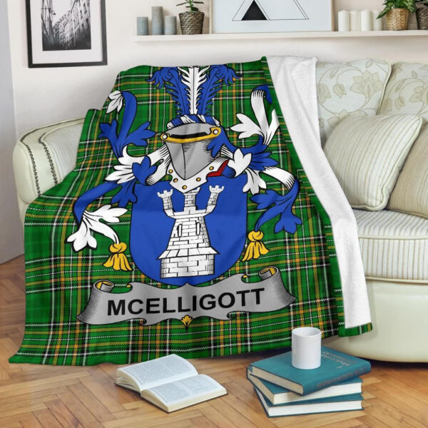 Ireland Premium Blanket - McElligott Ireland Blanket Irish National Tartan