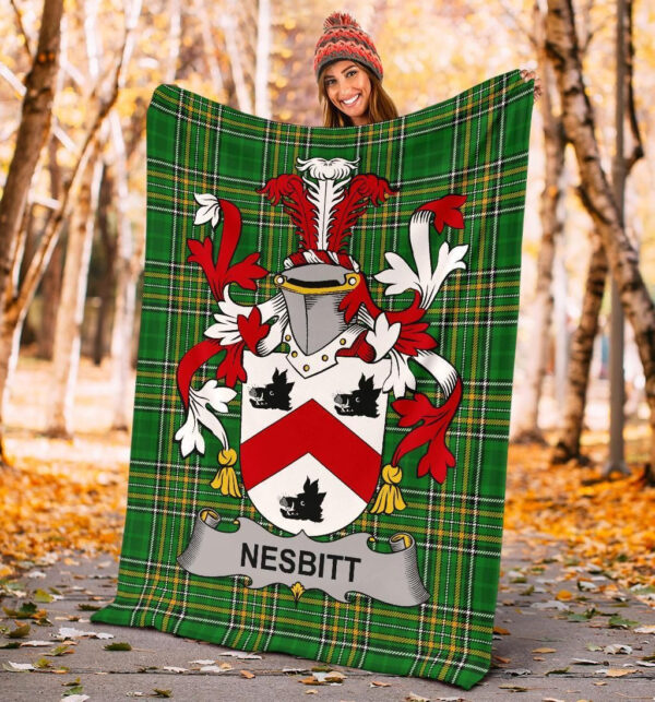 Ireland Premium Blanket - Nesbitt Ireland Blanket Irish National Tartan - Image 4