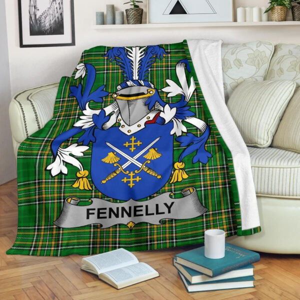 Ireland Premium Blanket - Fennelly or O'Fennelly Ireland Blanket Irish National Tartan