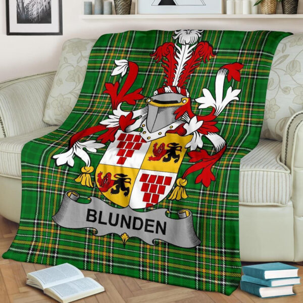 Ireland Premium Blanket - Blunden Ireland Blanket Irish National Tartan - Image 2