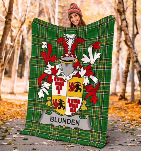 Ireland Premium Blanket - Blunden Ireland Blanket Irish National Tartan - Image 4