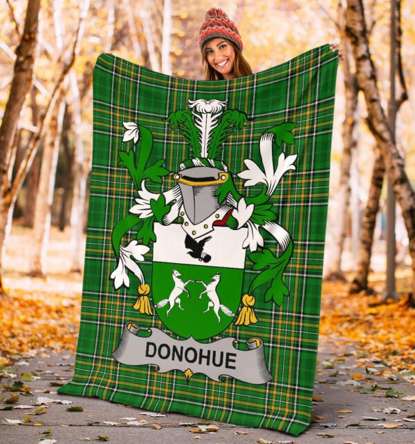 Ireland Premium Blanket - Donohue or O'Donohue Ireland Blanket Irish National Tartan - Image 4