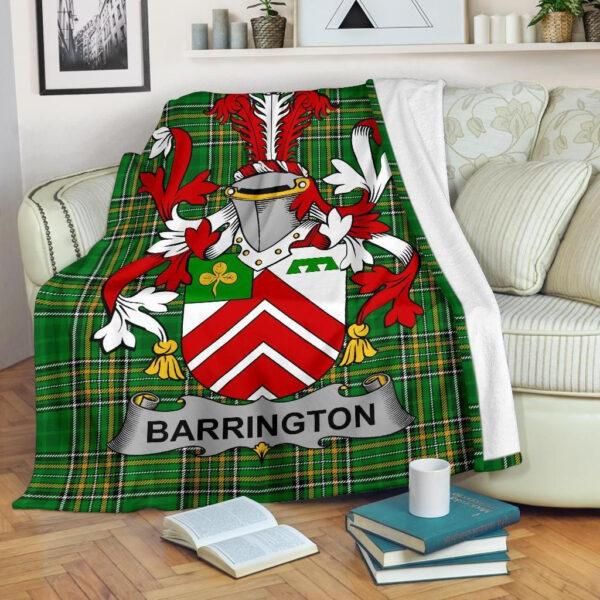 Ireland Premium Blanket - Barrington Ireland Blanket Irish National Tartan