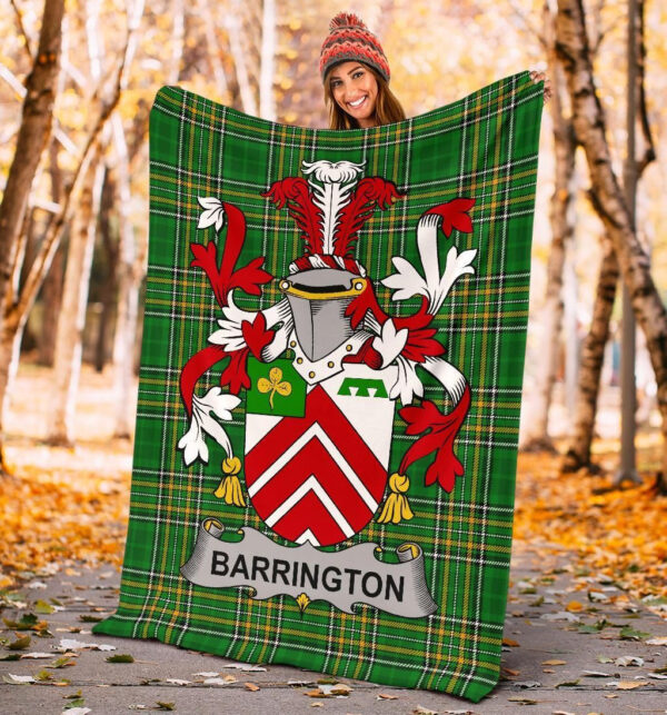 Ireland Premium Blanket - Barrington Ireland Blanket Irish National Tartan - Image 4