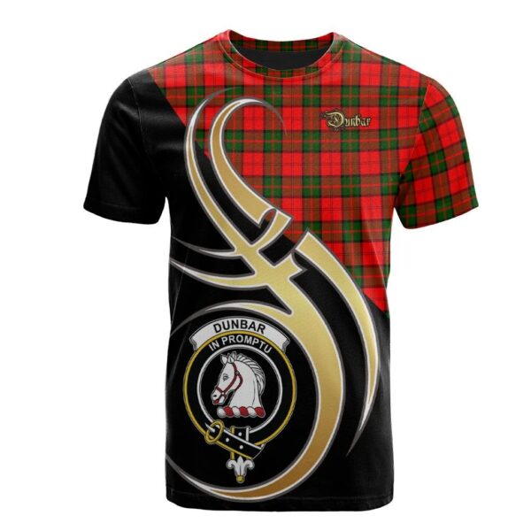 Dunbar Modern Clan T-Shirt, Scottish Tartan Dunbar Modern Clans T-Shirt Believe In Me Style