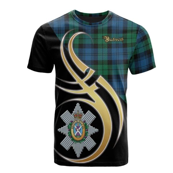 Blackwatch Ancient Clan T-Shirt, Scottish Tartan Blackwatch Ancient Clans T-Shirt Believe In Me Style