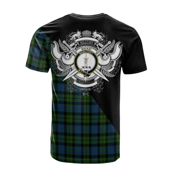 MacKay Modern Clan T-Shirt, Scottish Tartan MacKay Modern Clans T-Shirt Military Logo Style - Image 2