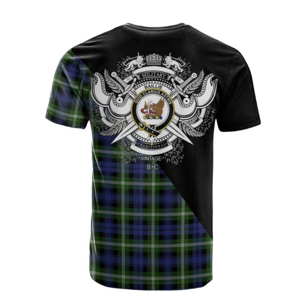 Baillie Modern Clan T-Shirt, Scottish Tartan Baillie Modern Clans T-Shirt Military Logo Style - Image 2