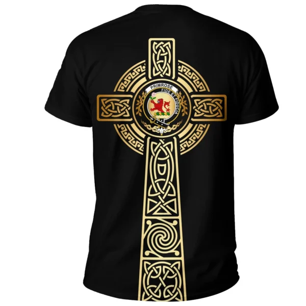 Primrose Clan T-shirt, Scottish Tartan Primrose Clans T-shirt Tree Of Life Style - Image 2