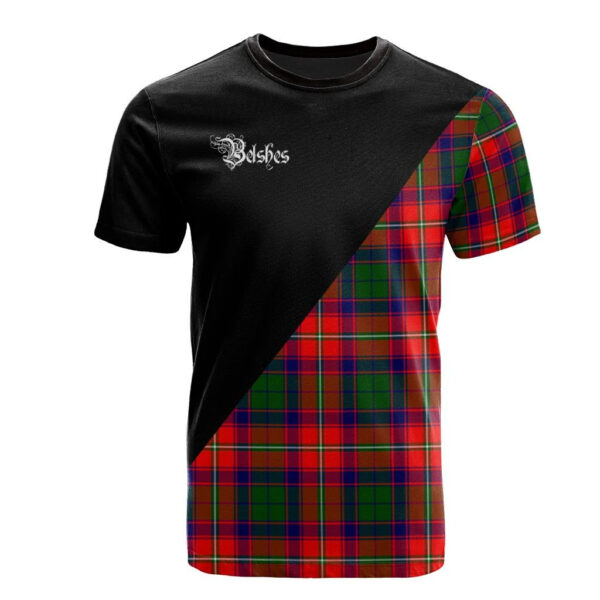 Belshes Clan T-Shirt, Scottish Tartan Belshes Clans T-Shirt Military Logo Style