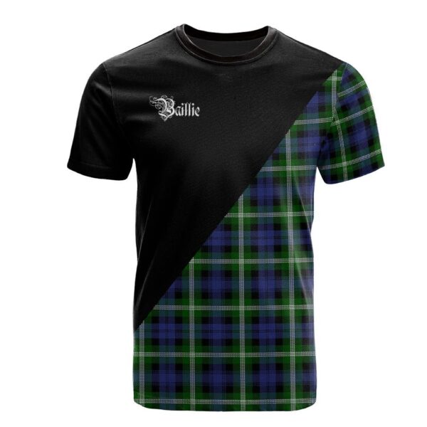 Baillie Modern Clan T-Shirt, Scottish Tartan Baillie Modern Clans T-Shirt Military Logo Style